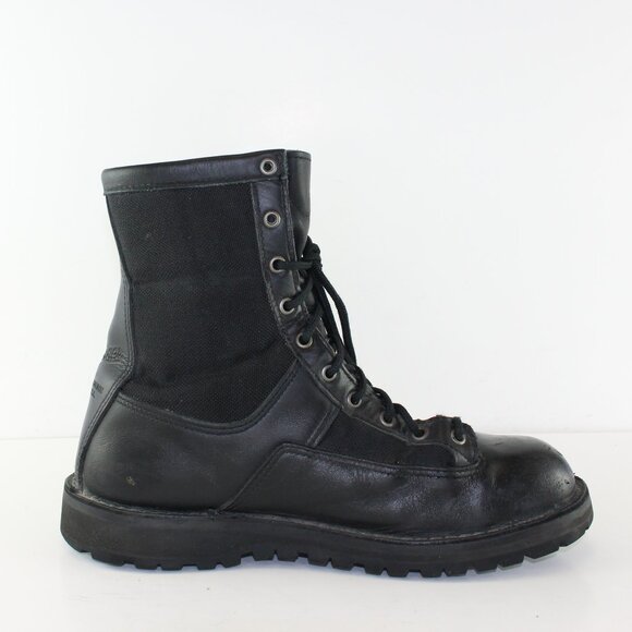 Danner Steel Toe Black Leather Combat Work Boots (9.5 US) - Picture 4 of 10